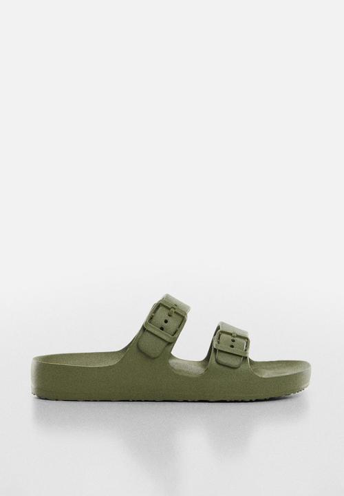 MANGO - Flip-flop pauk - khaki