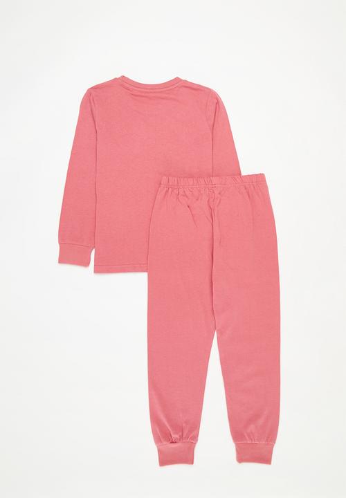 Pop Candy - Bear Print pj set - pink