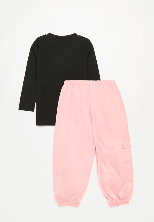 Pop Candy - Top & bottom set - black & pink