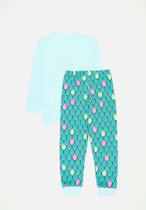 Pop Candy - Mermaid's tail pj set - light blue