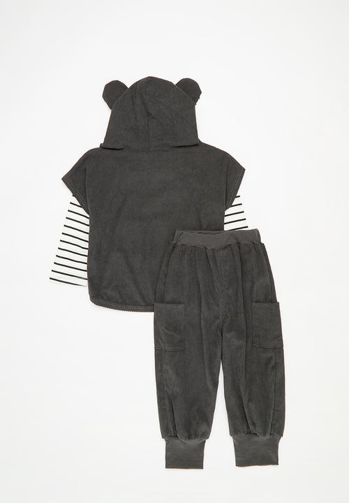 Pop Candy - Hooded top and bottom set - grey