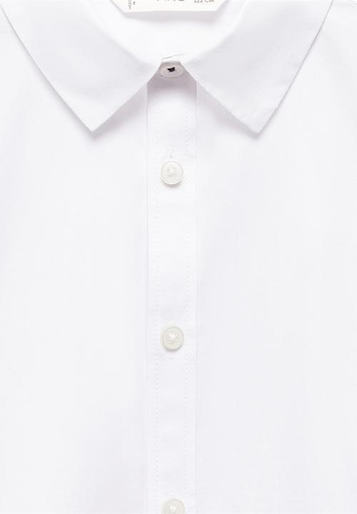 MANGO - Shirt poplin - white