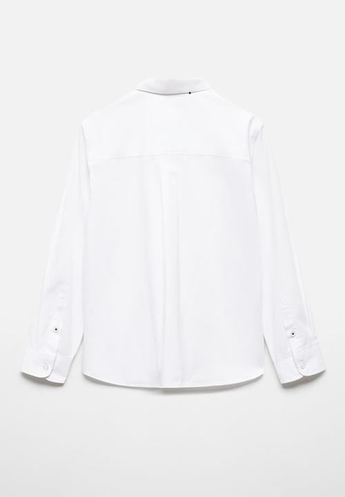 MANGO - Shirt poplin - white