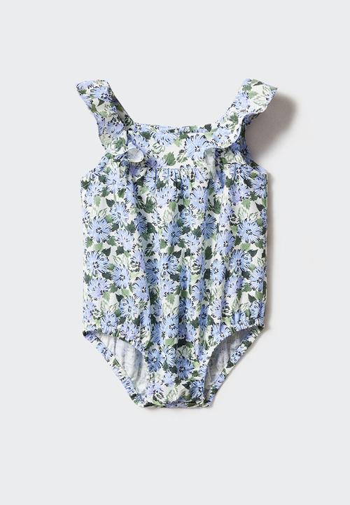 MANGO - Romper suit hortensi - pastel green