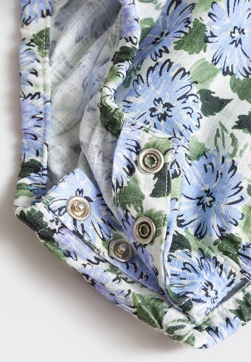 MANGO - Romper suit hortensi - pastel green