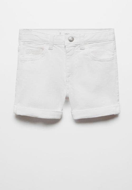 MANGO - Shorts chip - white