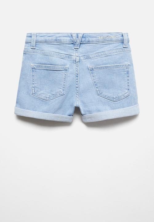 MANGO - Shorts chip - light denim