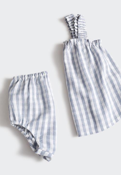 MANGO - Dress vichyg - blue