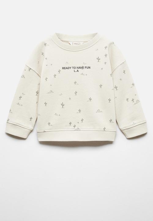 MANGO - Sweatshirt cactus - light brown