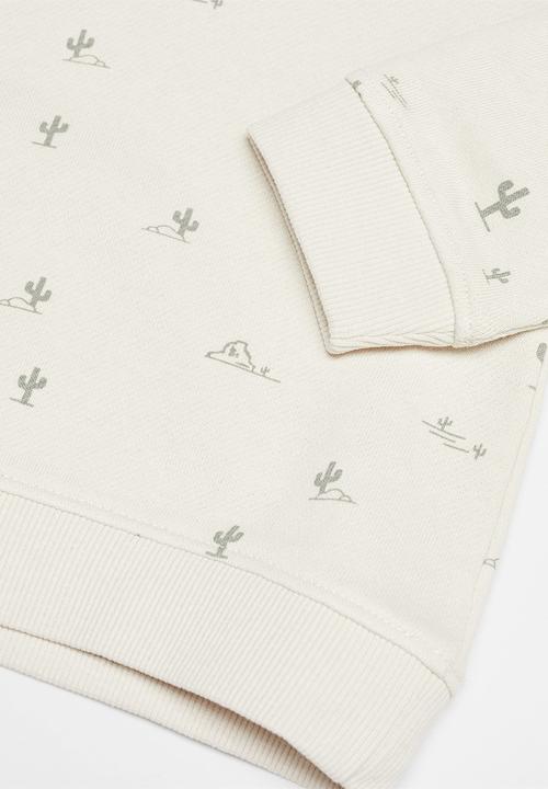 MANGO - Sweatshirt cactus - light brown