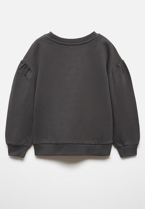 MANGO - Sweatshirt bloom - charcoal