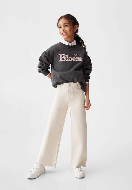 MANGO - Sweatshirt bloom - charcoal