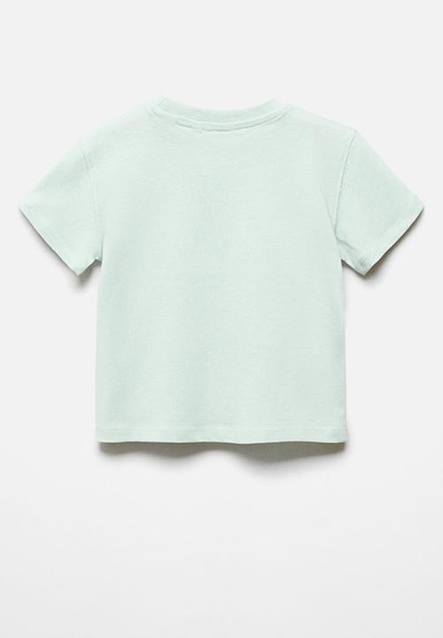 MANGO - T-shirt lazy - turquoise