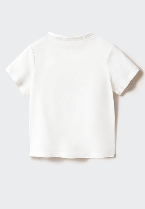 MANGO - T-shirt sharky - natural