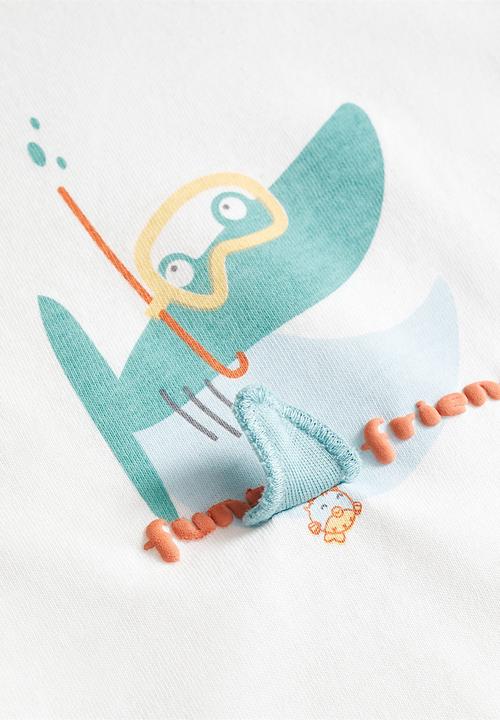 MANGO - T-shirt sharky - natural