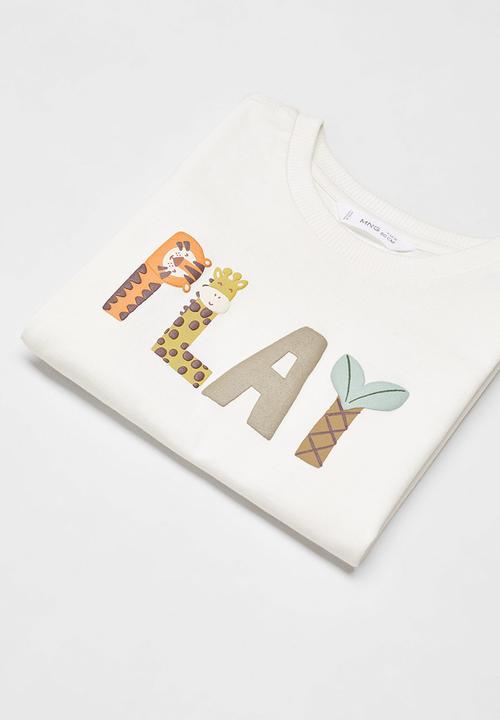 MANGO - T-shirt play - natural