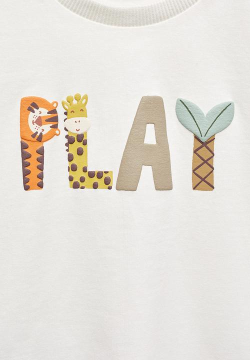 MANGO - T-shirt play - natural