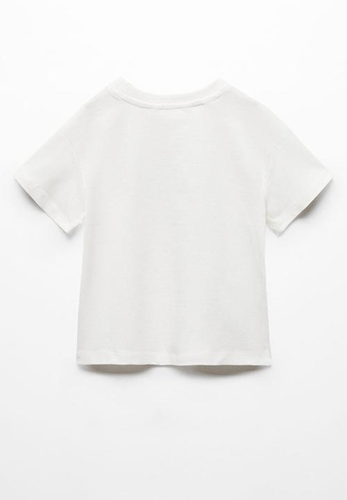 MANGO - T-shirt pancho - natural