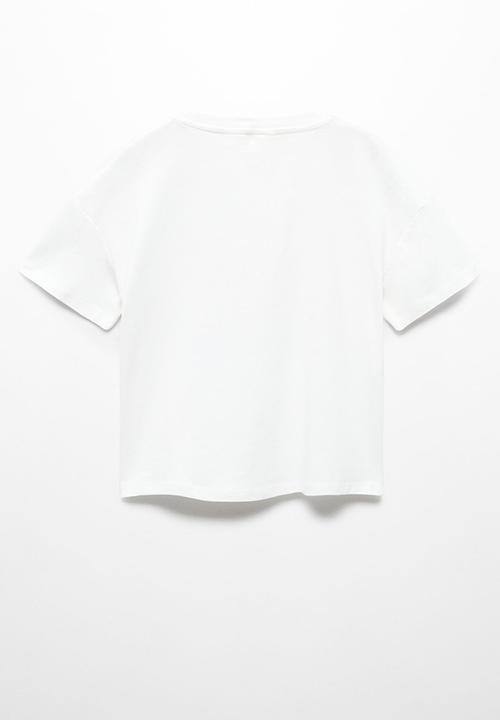 MANGO - T-shirt sandy - natural