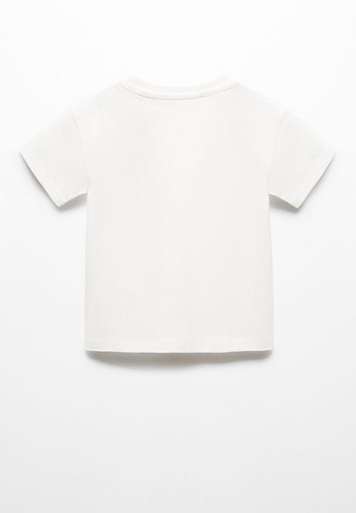 MANGO - T-shirt mufa - natural