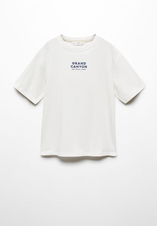 MANGO - T-shirt oeste - natural