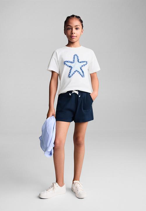 MANGO - T-shirt mar - natural
