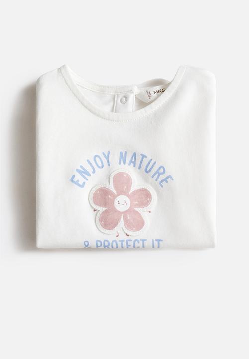 MANGO - T-shirt nature - natural