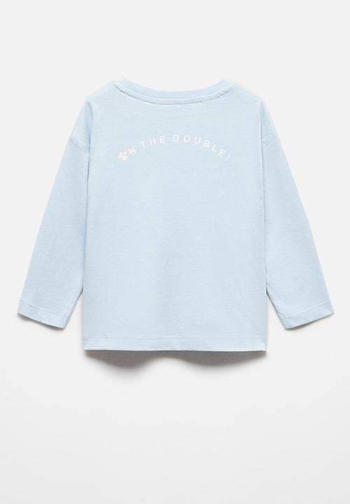 MANGO - T-shirt pawrub - blue