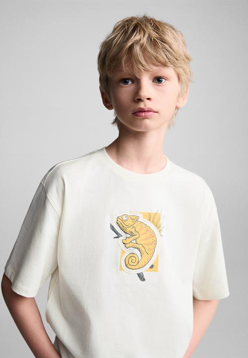 MANGO - T-shirt camy - natural