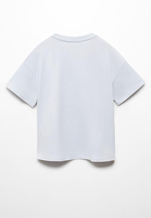 MANGO - T-shirt vibrant - sky-blue