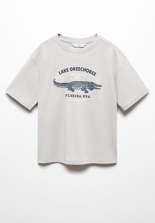 MANGO - T-shirt alli - white pearl