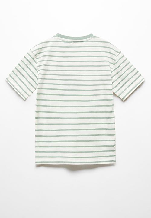MANGO - T-shirt vacay - khaki