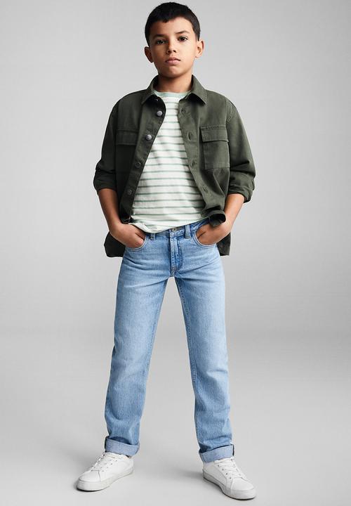 MANGO - T-shirt vacay - khaki