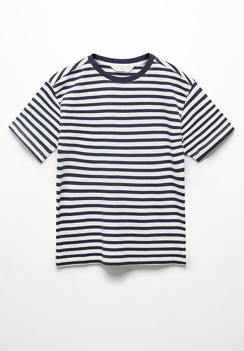 MANGO - T-shirt vacay - navy