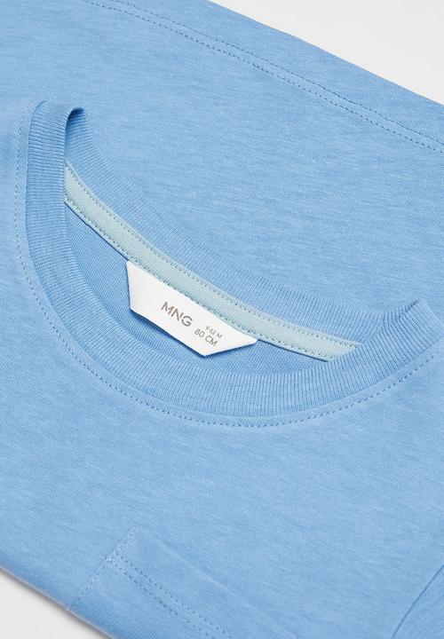 MANGO - T-shirt basica6b - blue