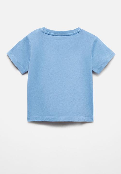 MANGO - T-shirt basica6b - blue