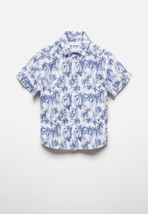 MANGO - Shirt mawi - whitish-blue