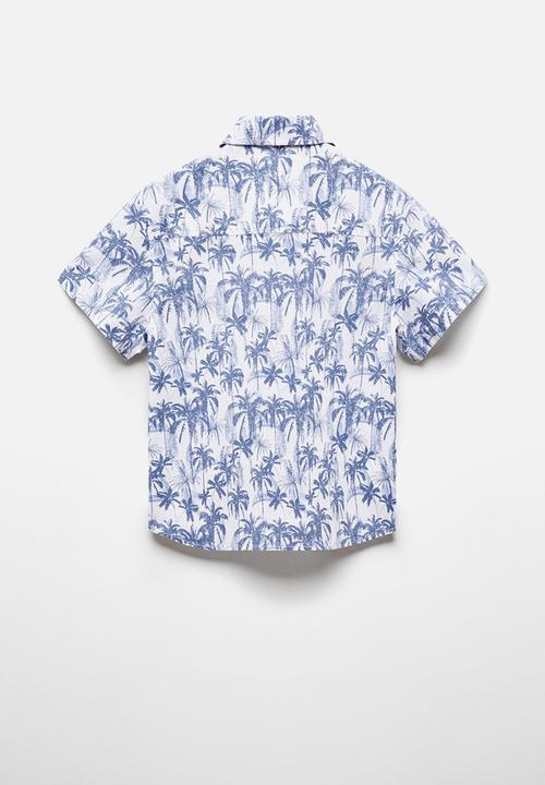 MANGO - Shirt mawi - whitish-blue