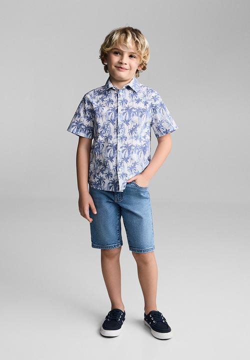 MANGO - Shirt mawi - whitish-blue