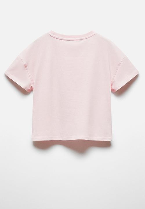 MANGO - T-shirt berry - pink