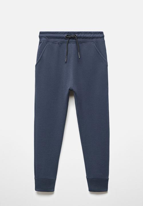 MANGO - Trousers zipper - navy