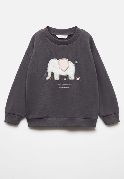 MANGO - Sweatshirt dumbi - charcoal