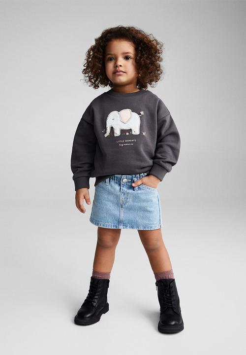 MANGO - Sweatshirt dumbi - charcoal