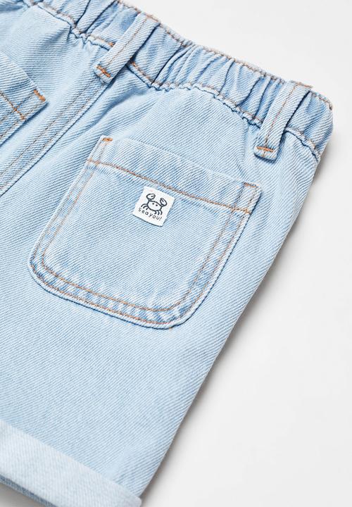 MANGO - Bermuda shorts cancun - light denim