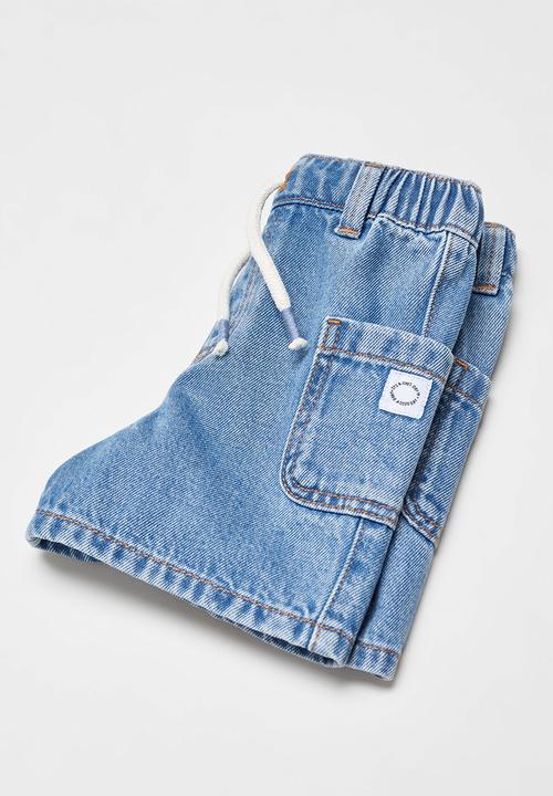 MANGO - Bermuda shorts leo - denim