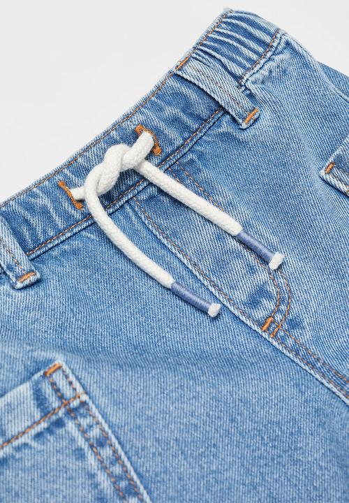 MANGO - Bermuda shorts leo - denim