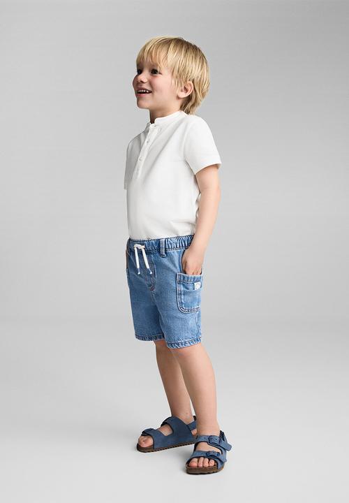 MANGO - Bermuda shorts leo - denim