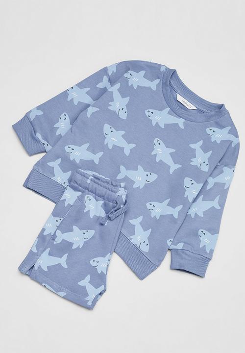 MANGO - Bermuda shorts sharky - blue