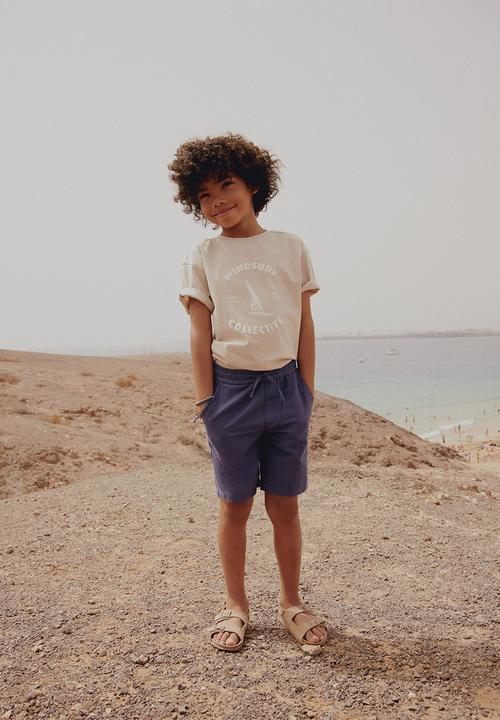 MANGO - Bermuda shorts soller - navy