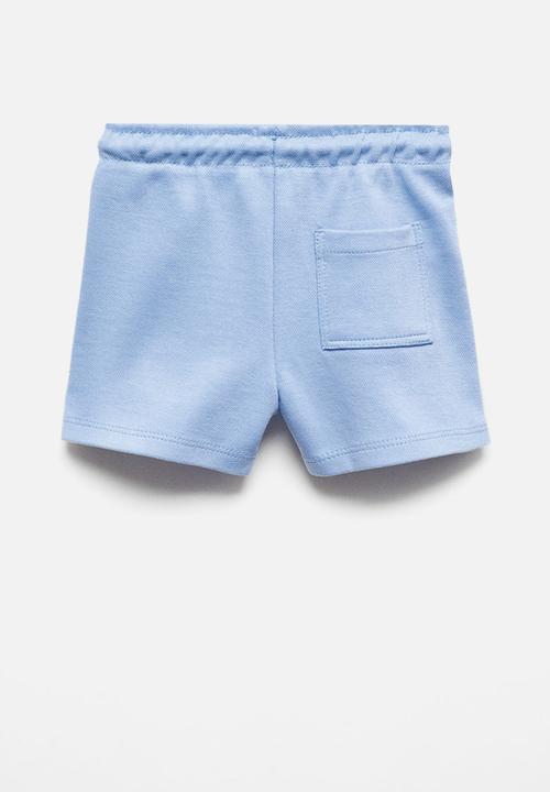 MANGO - Bermuda shorts pique - sky-blue